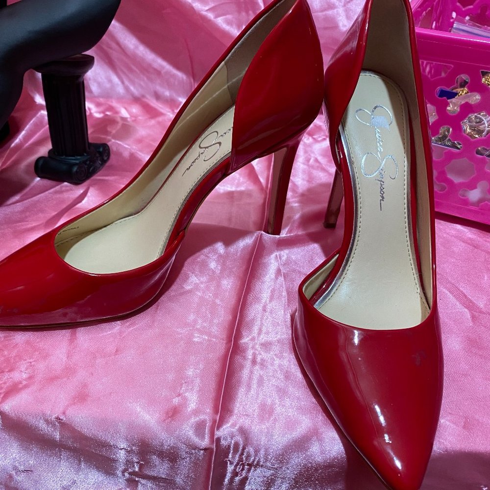 Red Jessica Simpson Heels